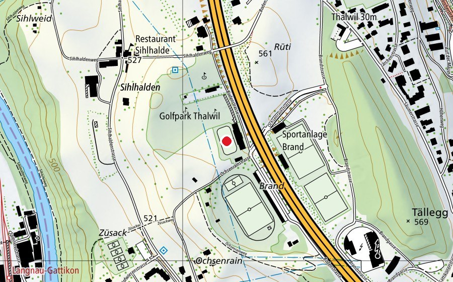 Carte indiquant l’emplacement de Eisbahn Brand (Patinoire)
