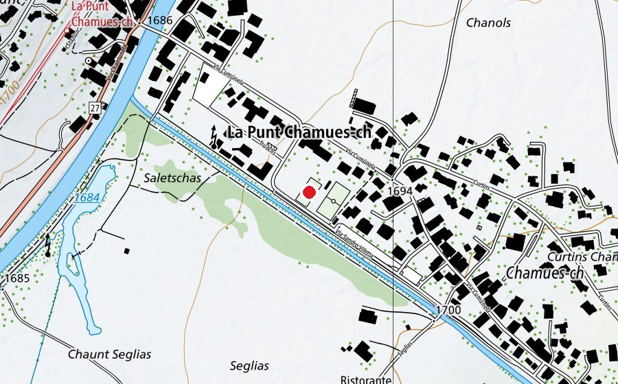Map showing the location of Eisfeld (Ice rink)