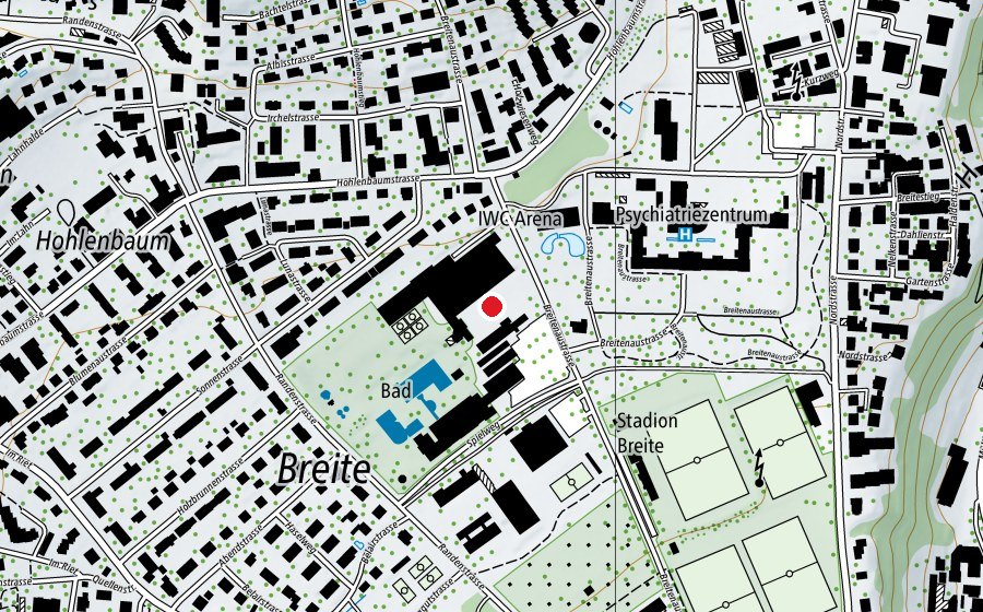 Karte mit dem Standort von KSS-Eispark (Eisbahn)