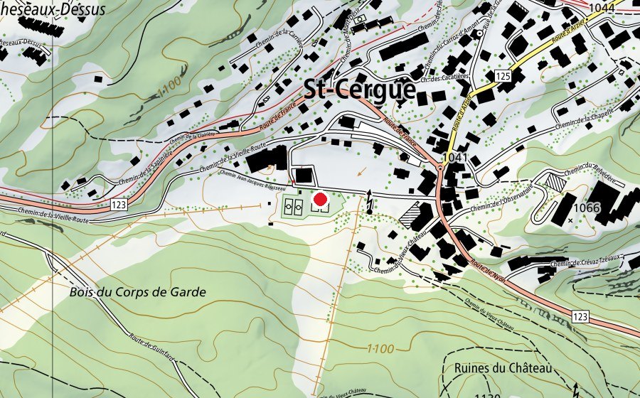 Carte indiquant l’emplacement de Patinoire (seulement hiver) (Patinoire)