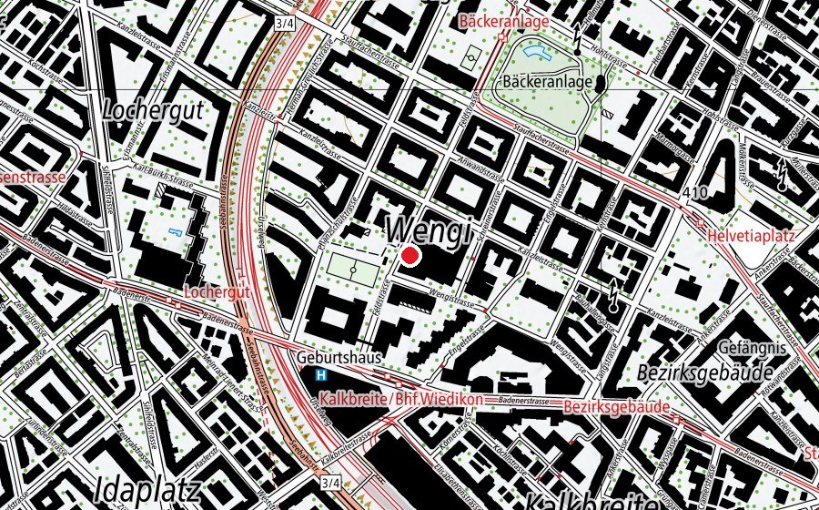 Mappa con la posizione di A'lab Fitness (Centro fitness)