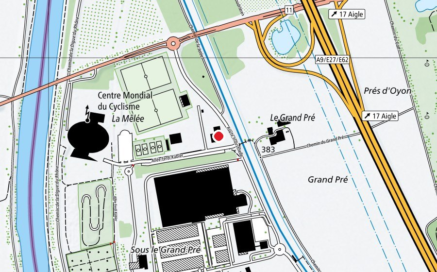 Map showing the location of Activ Fitness (Fitness centre)