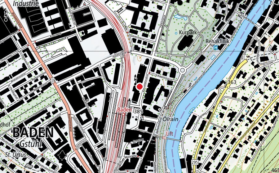 Mappa con la posizione di Activ Fitness (Centro fitness)