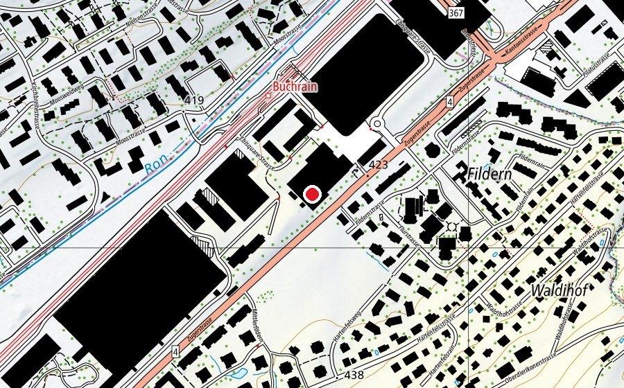 Map showing the location of Activ Fitness (Fitness centre)