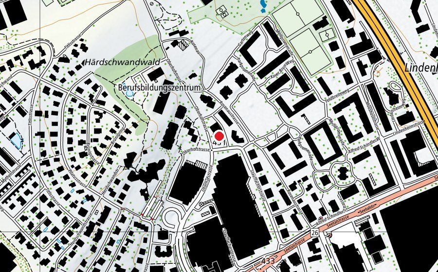 Mappa con la posizione di Activ Fitness (Centro fitness)