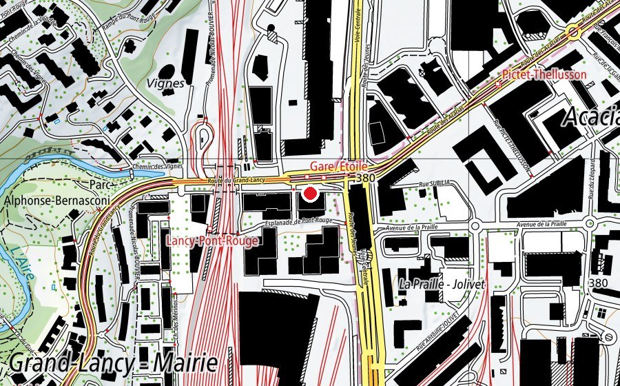 Mappa con la posizione di Activ Fitness (Centro fitness)
