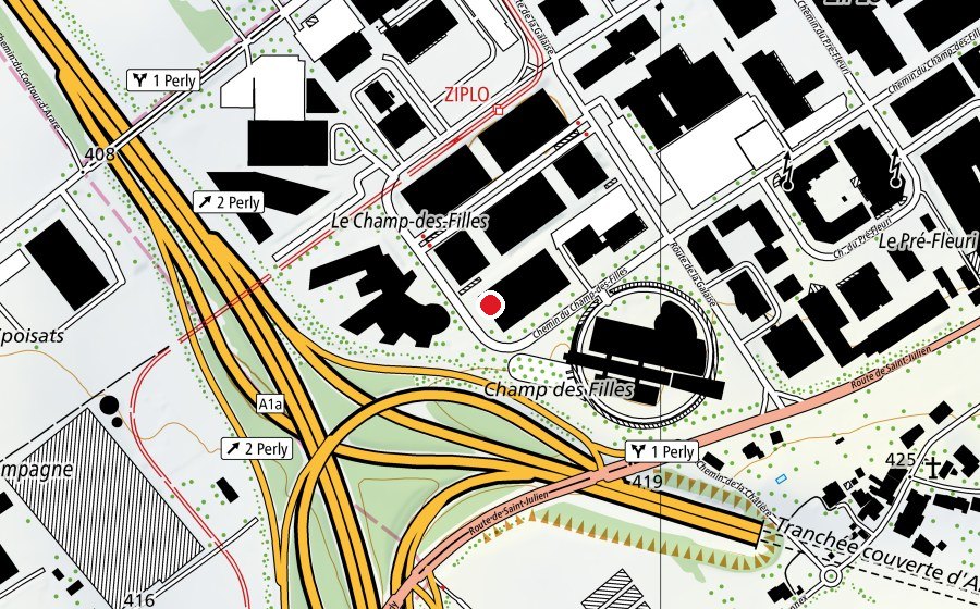Carte indiquant l’emplacement de Activ Fitness (Salle de fitness)