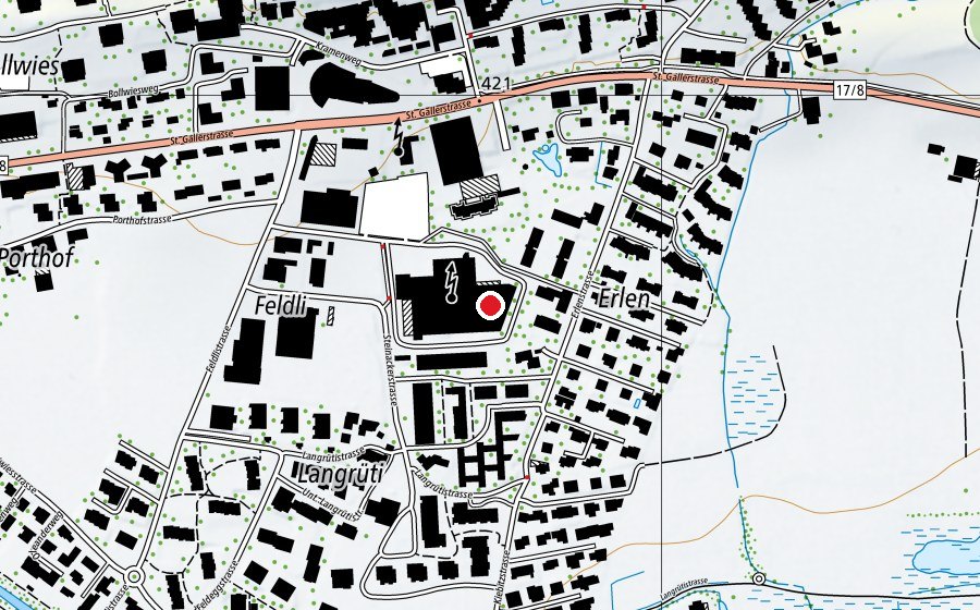 Map showing the location of Activ Fitness (Fitness centre)