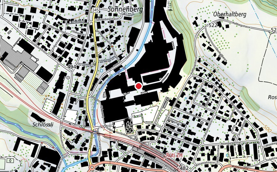 Mappa con la posizione di Activ Fitness (Centro fitness)