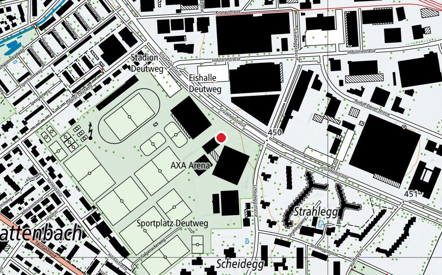 Map showing the location of Activ Fitness (Fitness centre)