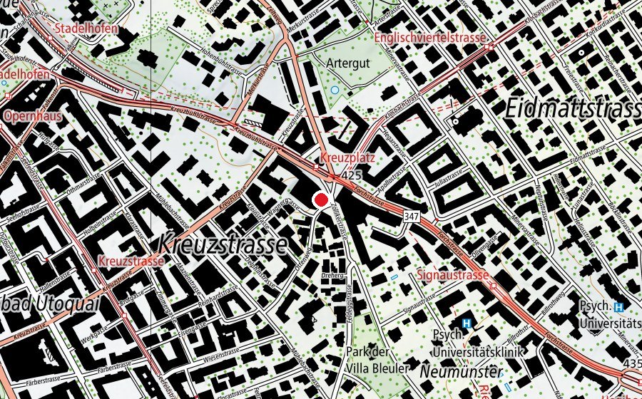 Map showing the location of Activ Fitness (Fitness centre)