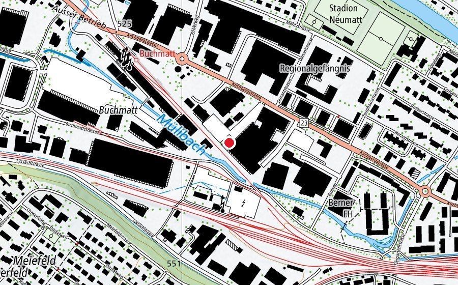 Map showing the location of Aemme Fit (Fitness centre)