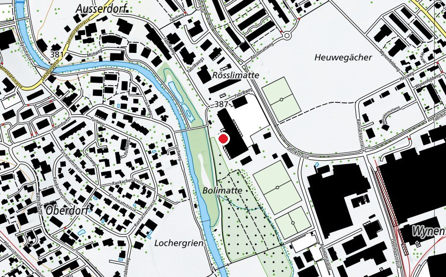 Carte indiquant l’emplacement de Aikido-Club Aarau (Salle de fitness)