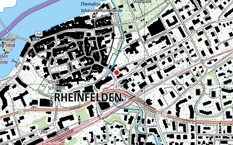 Karte mit dem Standort von Alinga Yoga Studio (Fitnesscenter)