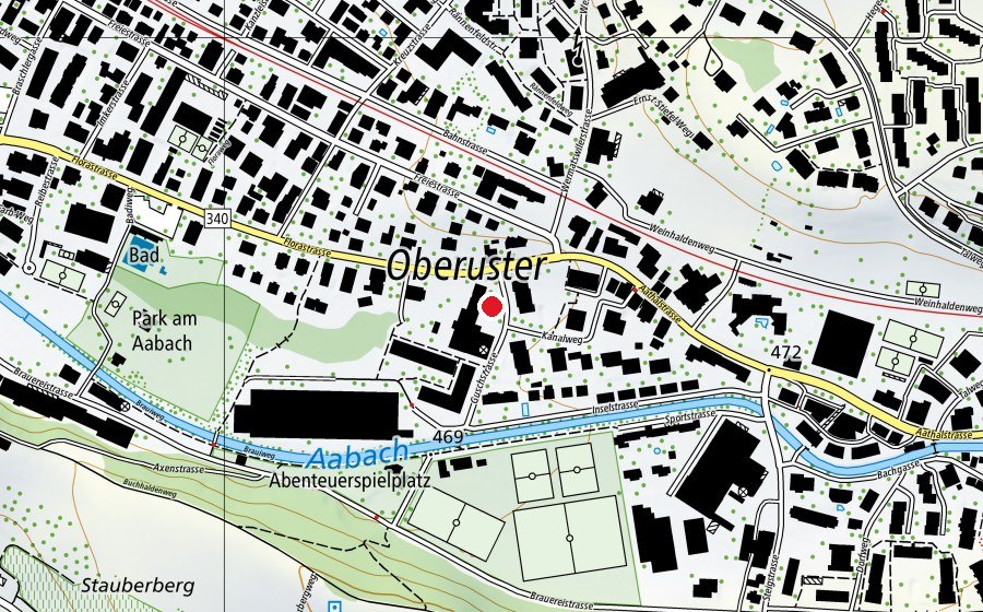 Map showing the location of All about you (Fitness centre)