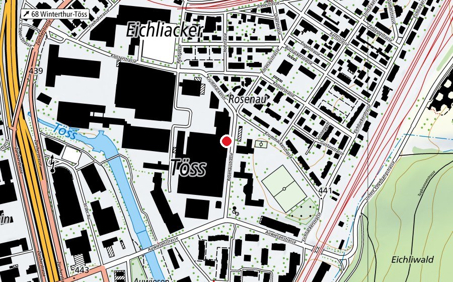 Mappa con la posizione di Ananas CrossFit (Centro fitness)