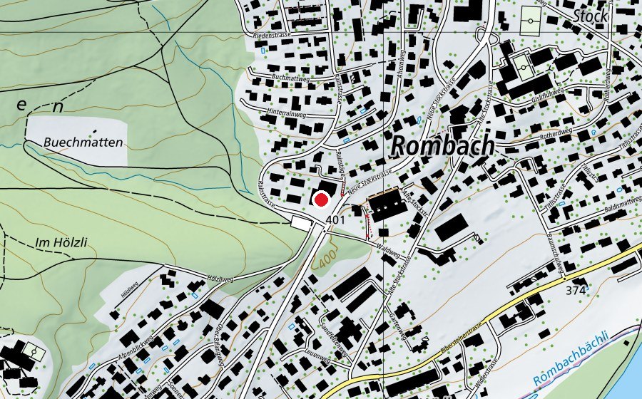 Map showing the location of ASS (Fitness centre)