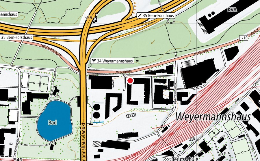 Carte indiquant l’emplacement de Atlethic Fitness (Salle de fitness)