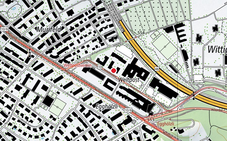 Map showing the location of Aurum (Fitness centre)