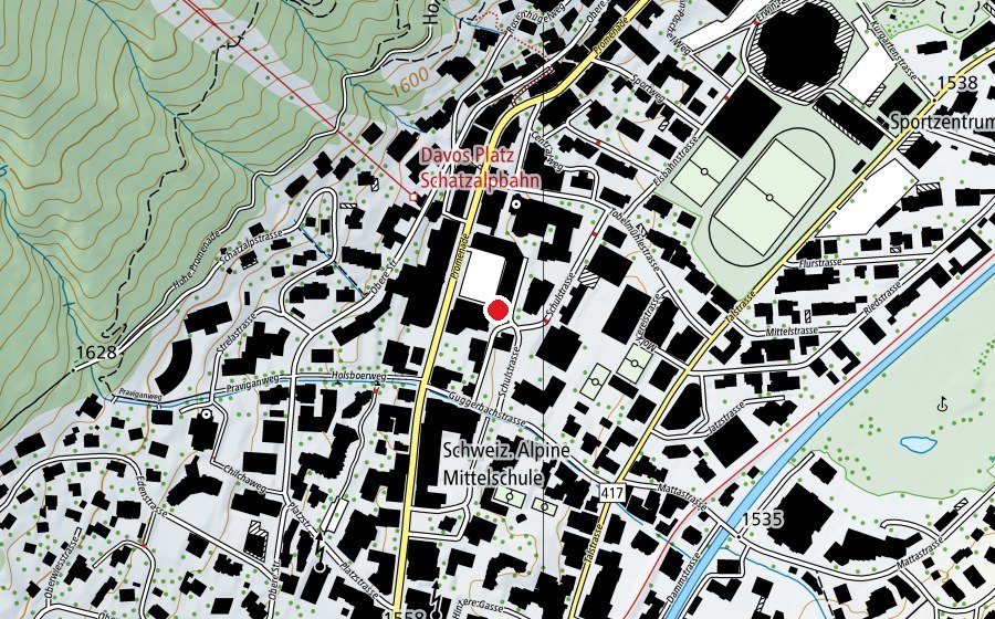 Carte indiquant l’emplacement de AURUM Fit (Salle de fitness)
