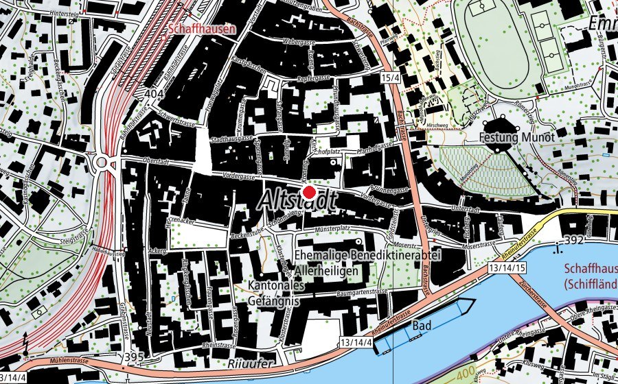 Mappa con la posizione di Aurum (Centro fitness)