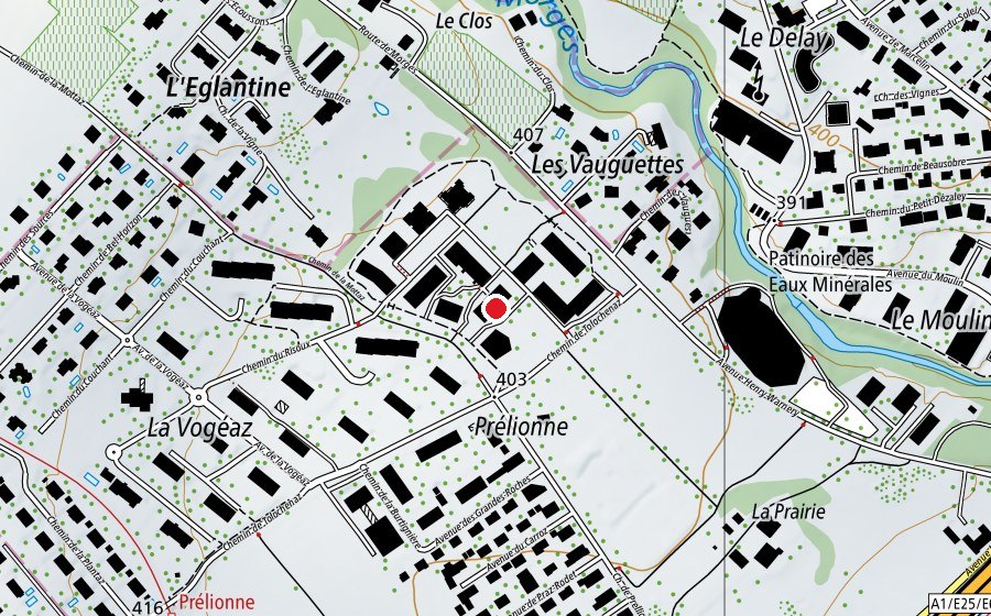 Map showing the location of B-HighTech (Fitness centre)