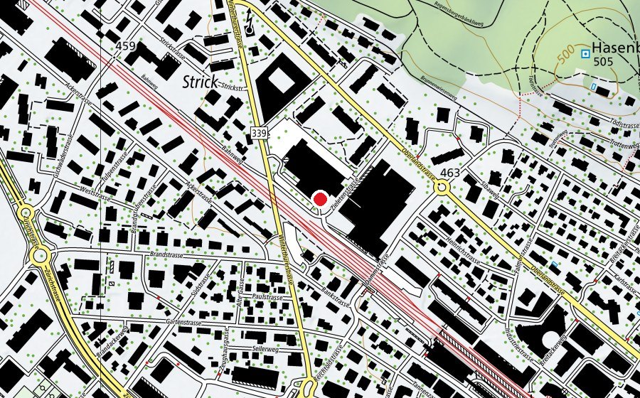 Carte indiquant l’emplacement de Bambus Yoga Pilates GmbH (Salle de fitness)