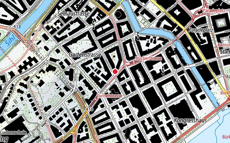 Map showing the location of Bionic (Fitness centre)