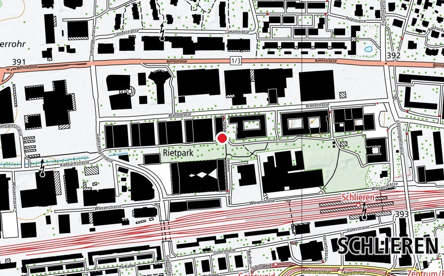 Mappa con la posizione di Blanc7 (Centro fitness)