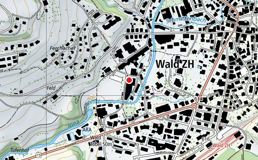Mappa con la posizione di Bleichefit (Centro fitness)