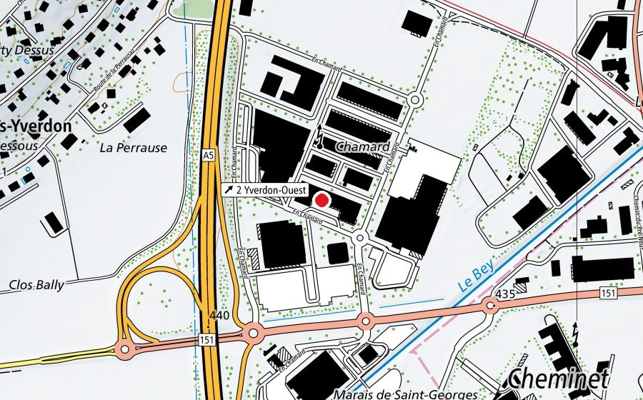 Mappa con la posizione di Blue Fit (Centro fitness)