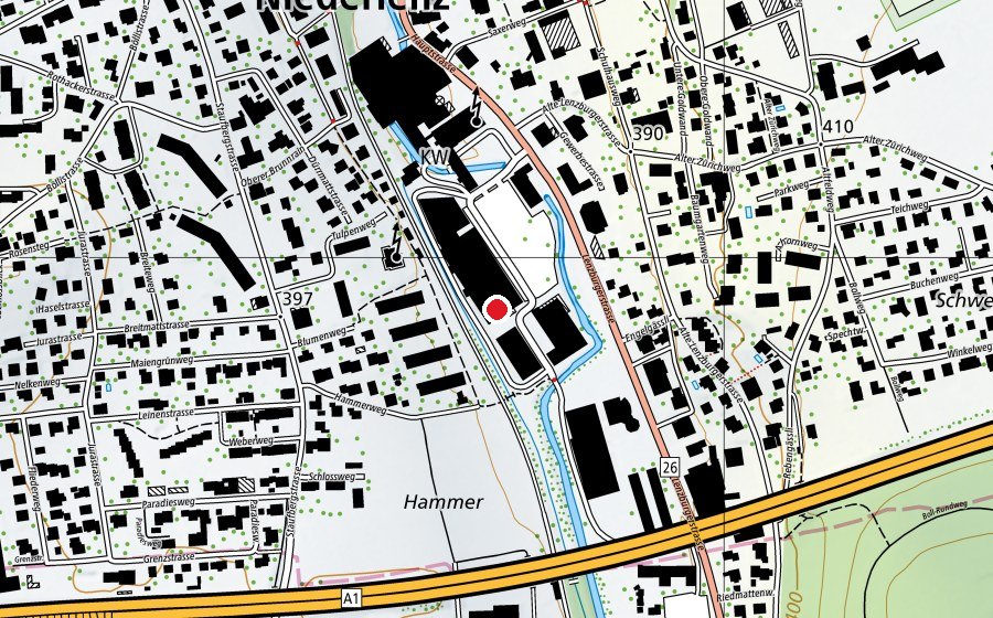 Map showing the location of BUDGET Fitness (Fitness centre)