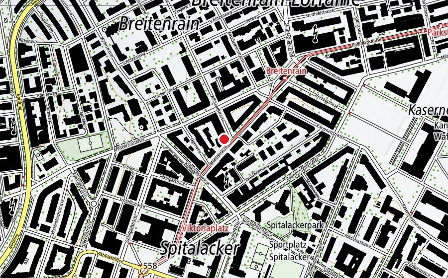 Map showing the location of Casapilates (Fitness centre)