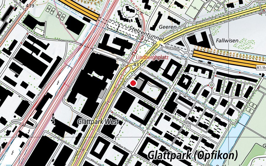 Carte indiquant l’emplacement de clever fit (Salle de fitness)