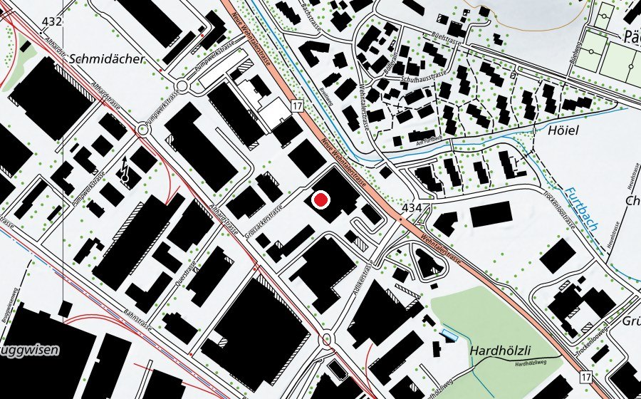 Mappa con la posizione di Clever fit (Centro fitness)