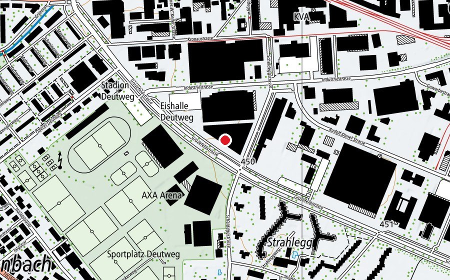 Mappa con la posizione di Clever fit (Centro fitness)