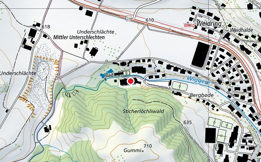 Carte indiquant l’emplacement de Connection Wolhusen (Salle de fitness)