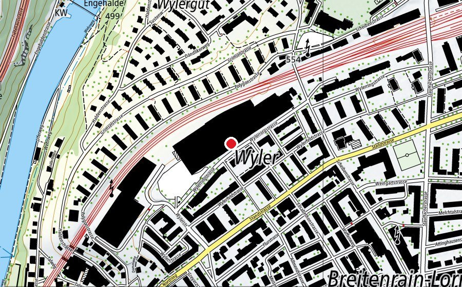 Mappa con la posizione di CrossFit Bern (Centro fitness)