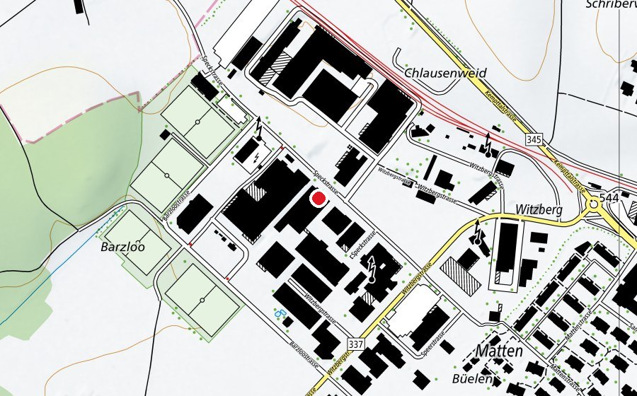 Karte mit dem Standort von Crossfit Züri Oberland (Fitnesscenter)