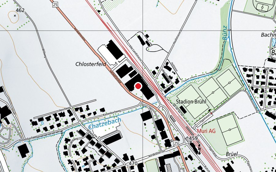 Map showing the location of Dancer's World (Fitness centre)