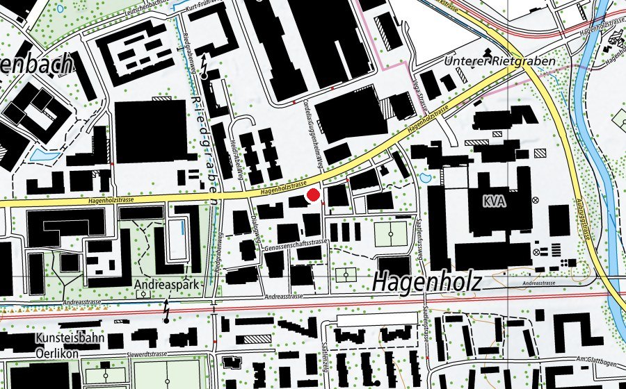 Mappa con la posizione di Danso Personal Training GmbH (Centro fitness)