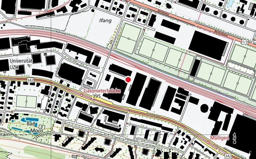 Map showing the location of David Gym ZH-West (Fitness centre)