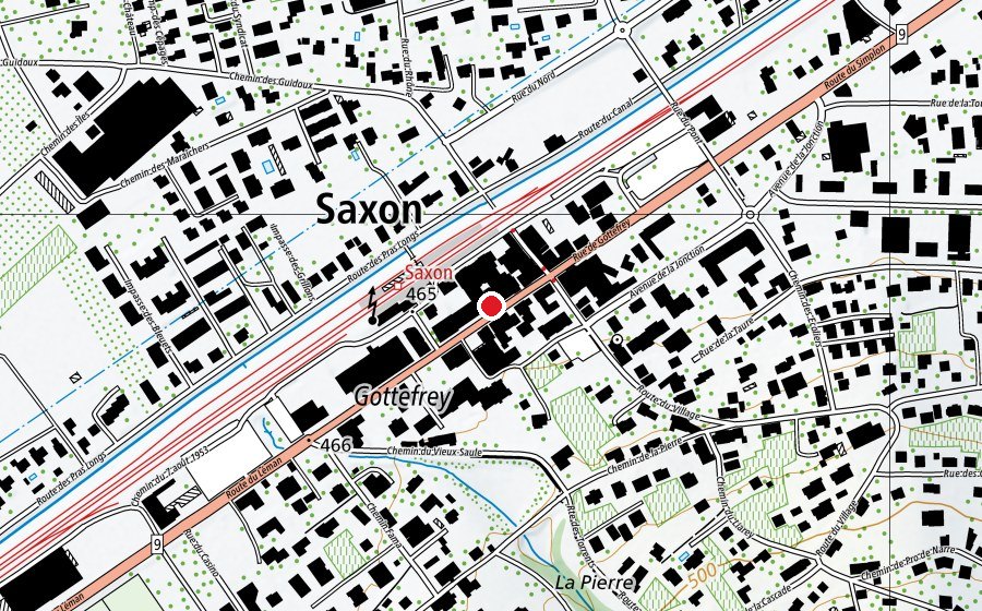 Mappa con la posizione di Défi Sport (Centro fitness)