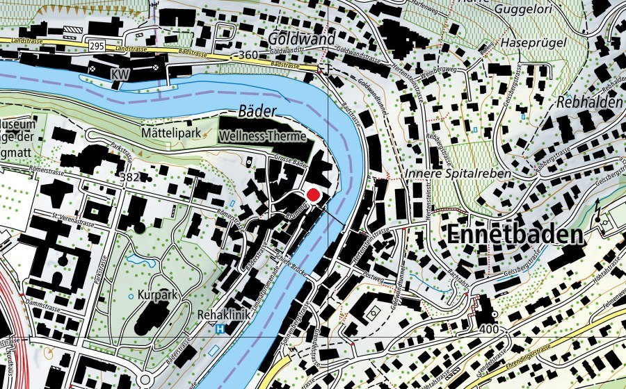 Map showing the location of Dein Yoga (Fitness centre)