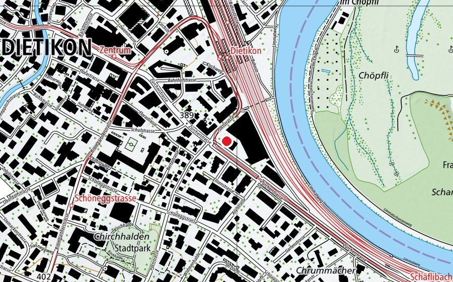 Carte indiquant l’emplacement de Discount Fit (Salle de fitness)