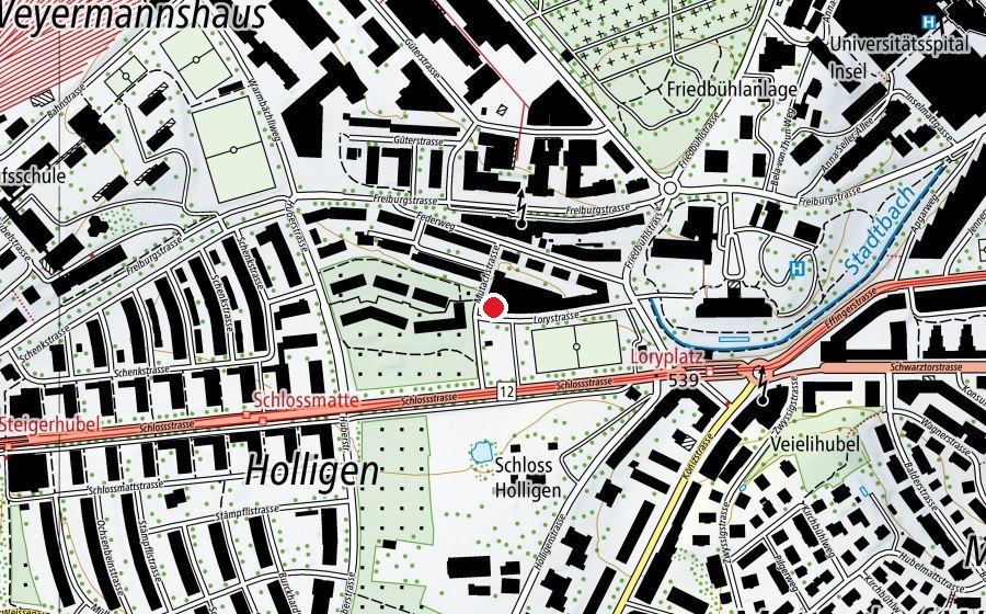 Map showing the location of discountfit.ch fitnesscenter (Fitness centre)