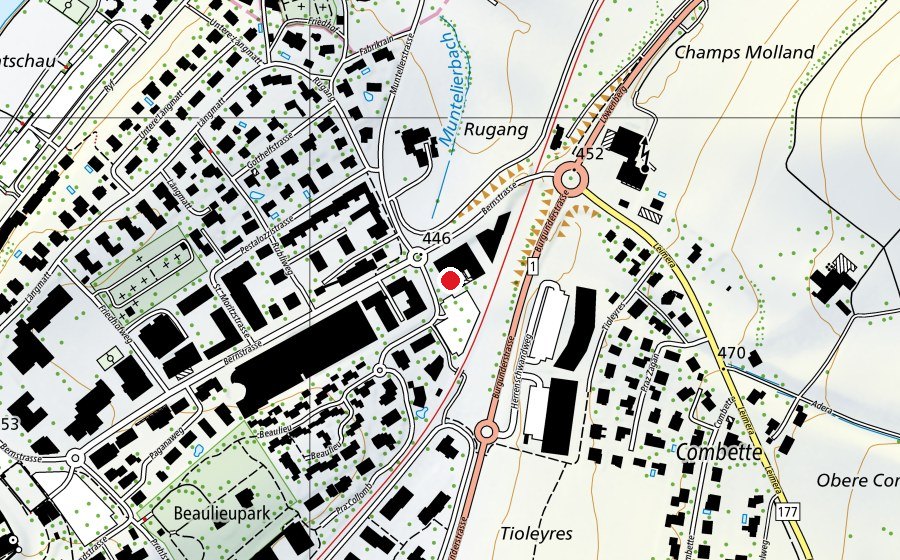 Mappa con la posizione di discountfit (Centro fitness)