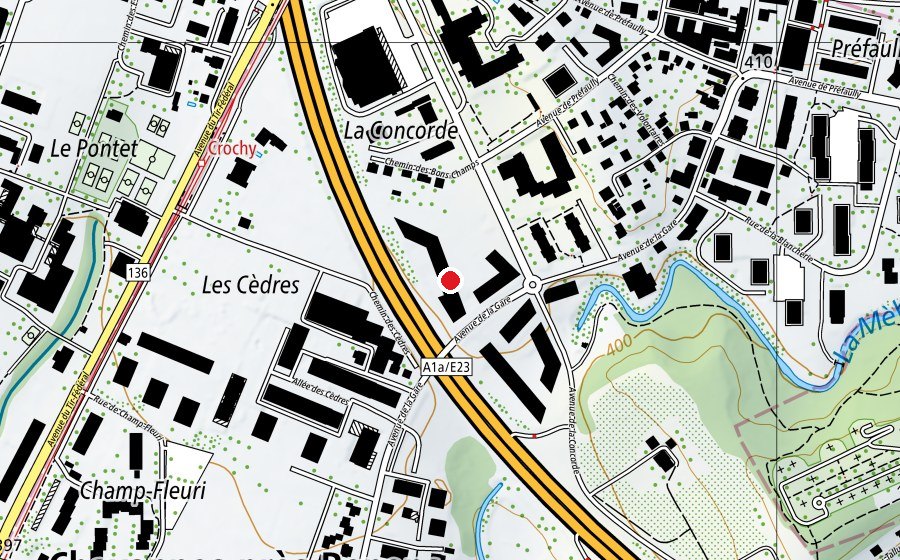 Carte indiquant l’emplacement de Elevate Gym (Salle de fitness)