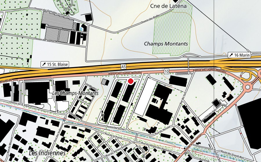 Carte indiquant l’emplacement de Esprit Fitness (Salle de fitness)