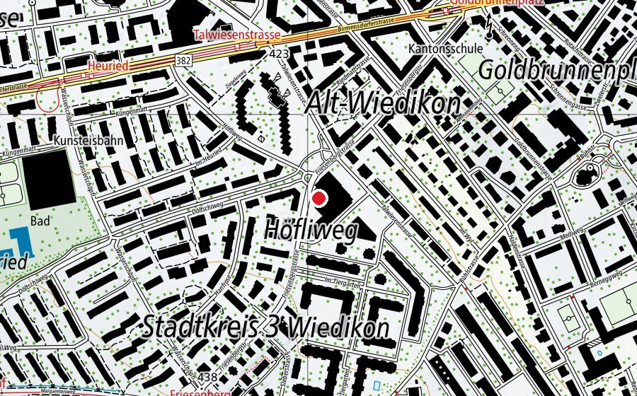 Map showing the location of EVO Fitness (Fitness centre)